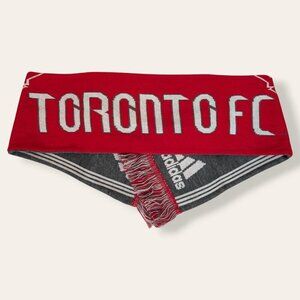 Adidas Toronto FC Reversible Knit Fringe Scarf